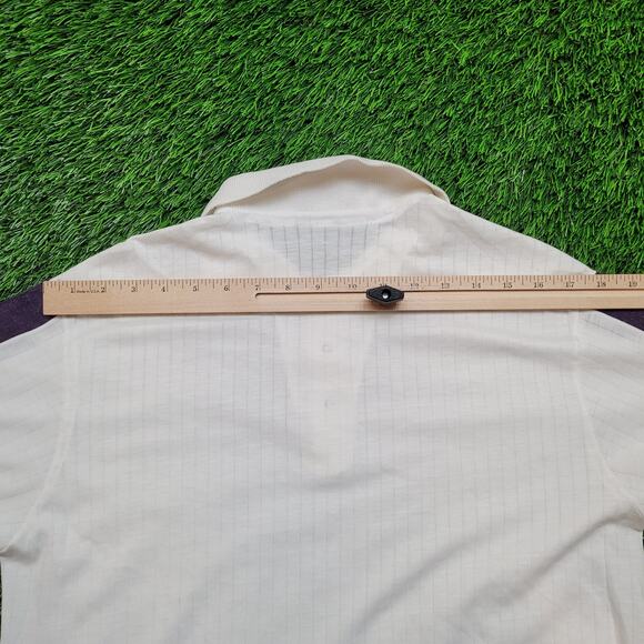 VTG 80s Kings Road Polo Tennis Shirt Mens M Color Block Textured - Picture 10 of 11